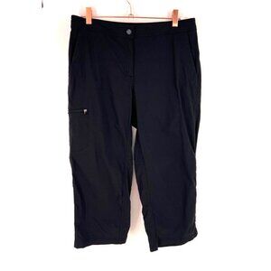 L.L. Bean Womens Black Capri Pants Size 10 Black Outdoor Hiking Pants